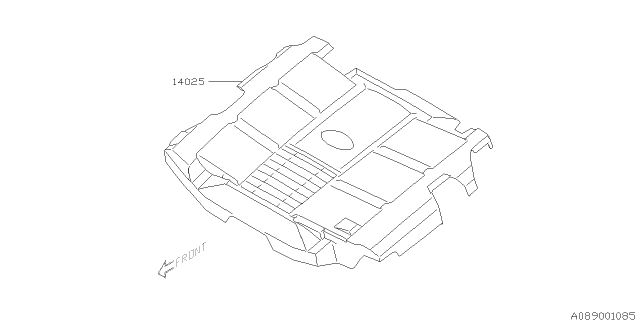 2015 Subaru Outback Cover - Engine Diagram