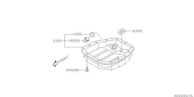 2016 Subaru Outback Oil Pan Diagram 2