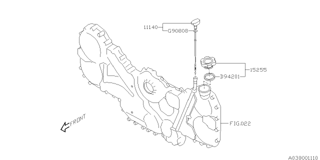 2017 Subaru Legacy Oil Filler Duct Diagram