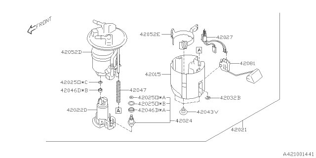 2016 Subaru Outback Fuel Tank Diagram 2