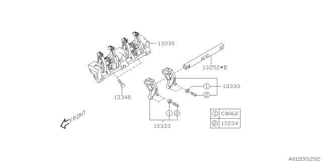 2008 Subaru Forester Valve Mechanism Diagram 3