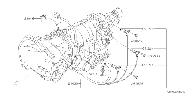 2005 Subaru Forester Shift Control Diagram 1