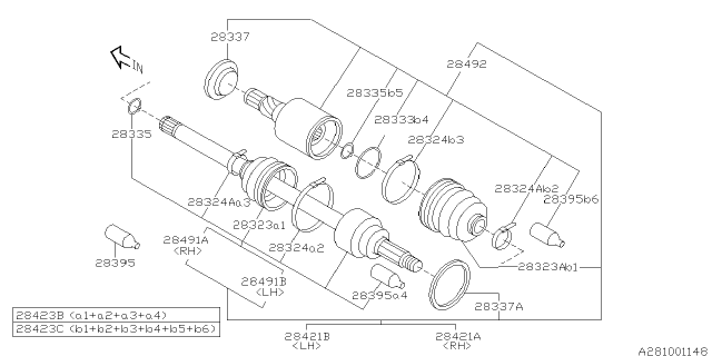 2006 Subaru Forester Rear Axle Diagram 1