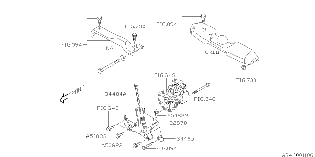 2003 Subaru Forester Power Steering System Diagram 1