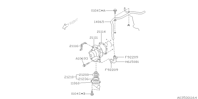 2007 Subaru Forester Water Pump Diagram 1