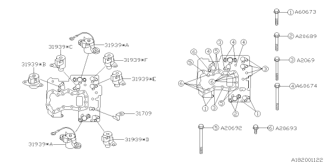 2005 Subaru Forester Control Valve Diagram 1