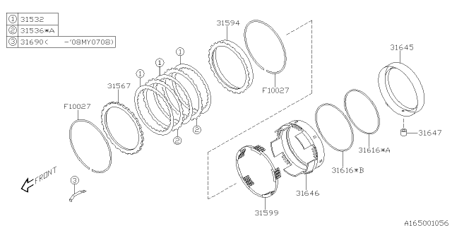 2005 Subaru Forester Band Brake Diagram 1