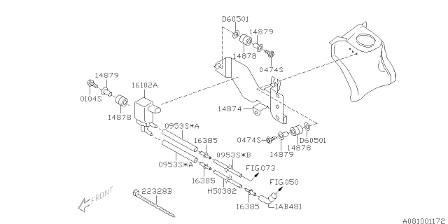 2007 Subaru Forester Emission Control - EGR Diagram 2