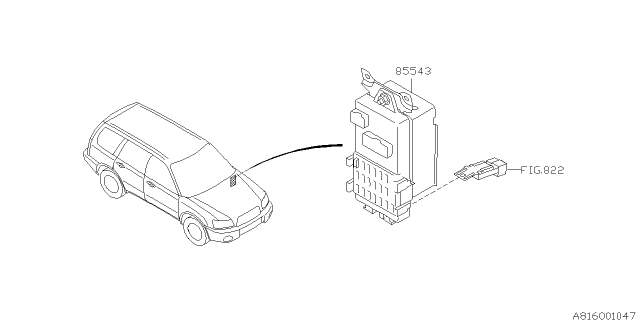 2008 Subaru Forester Power Window Equipment Diagram