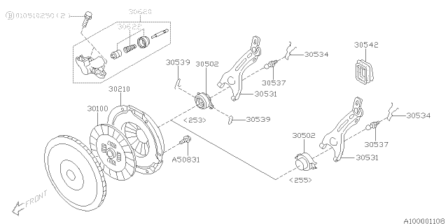 2006 Subaru Forester Manual Transmission Clutch Diagram 3
