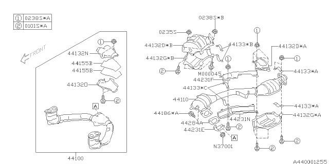 2006 Subaru Forester Exhaust Diagram 6