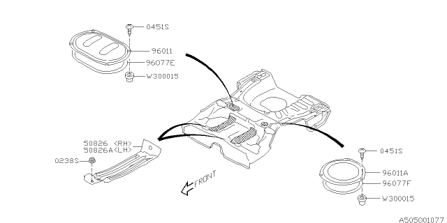 2004 Subaru Forester Body Panel Diagram 2