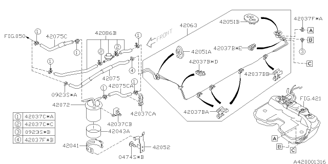 2004 Subaru Forester Fuel Piping Diagram 4