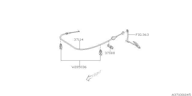 2003 Subaru Forester Accel Cable Diagram