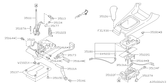 2004 Subaru Forester Selector System Diagram 2