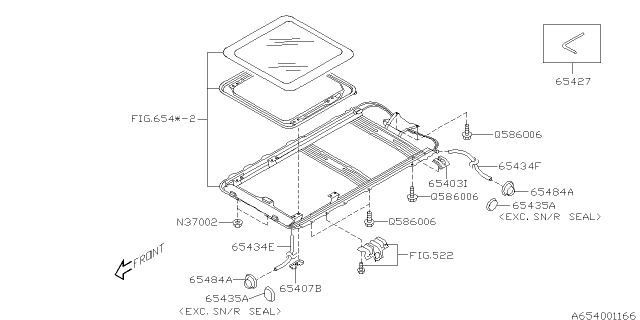 2007 Subaru Forester Sun Roof Diagram 2