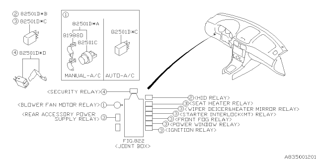 2006 Subaru Forester Electrical Parts - Body Diagram 3