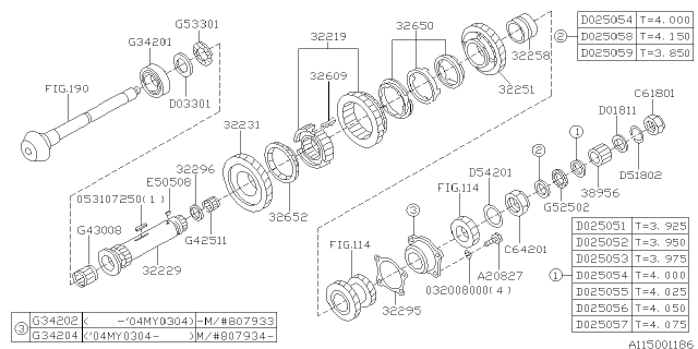 2005 Subaru Forester Drive Pinion Shaft Diagram 2