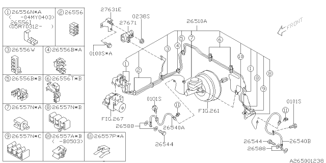 2006 Subaru Forester Brake Piping Diagram 4