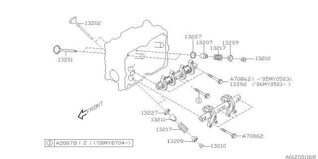 2007 Subaru Forester Valve Mechanism Diagram 2