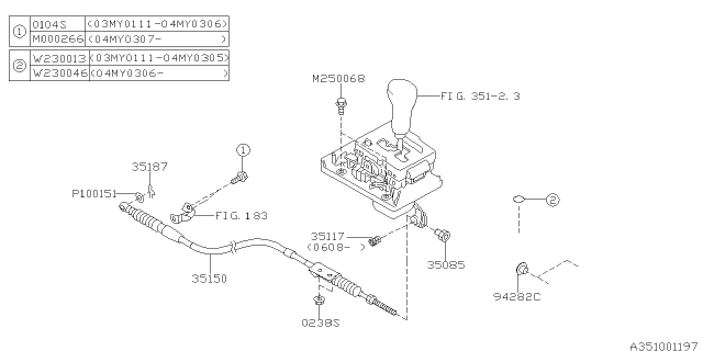 2003 Subaru Forester Selector System Diagram 4