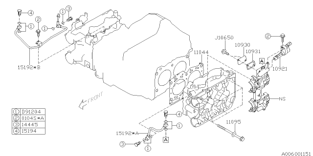 2006 Subaru Forester Cylinder Head Diagram 3