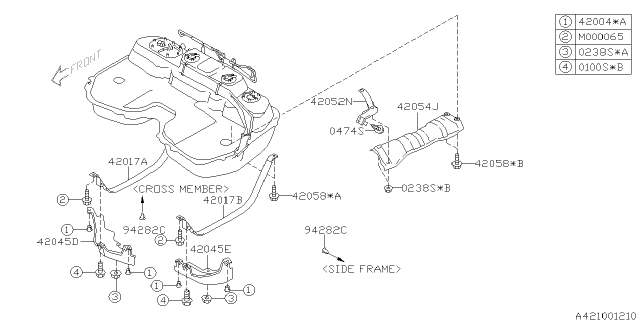 2005 Subaru Forester Fuel Tank Diagram 3