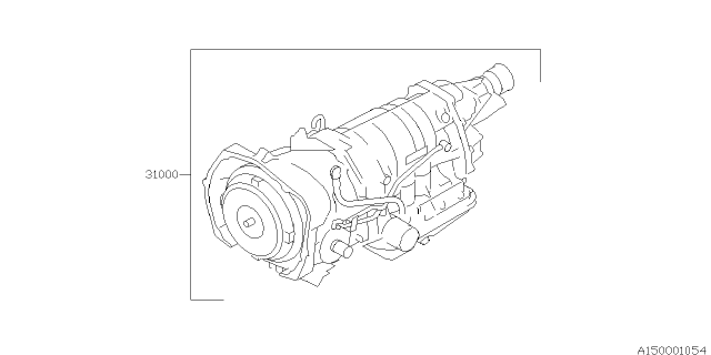 2006 Subaru Forester Automatic Trans Assembly Diagram for 31000AG430