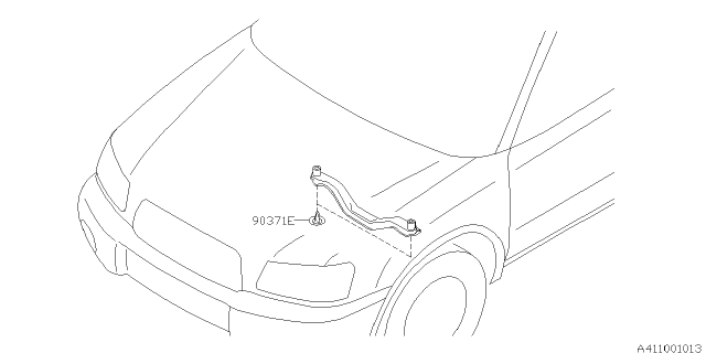2004 Subaru Forester Protector - Mounting Diagram