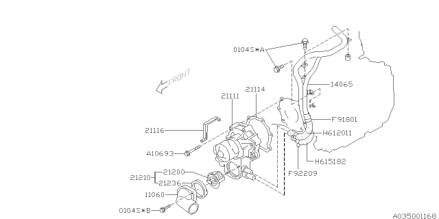 2007 Subaru Forester Water Pump Diagram 2