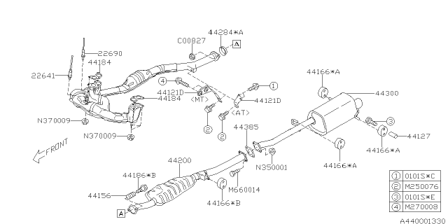 2005 Subaru Forester Exhaust Diagram 3