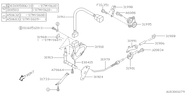 2008 Subaru Forester Control Device Diagram