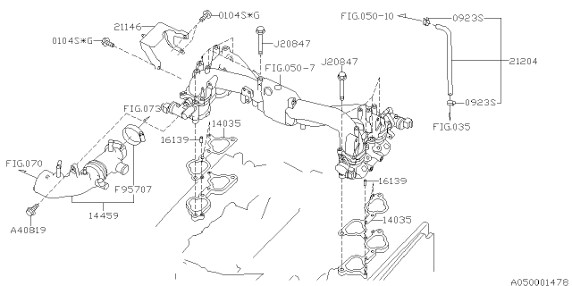 2004 Subaru Forester Intake Manifold Diagram 12