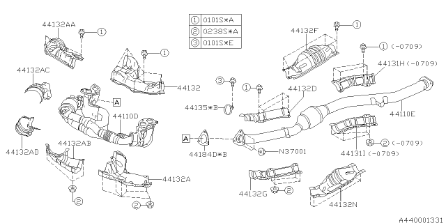 2007 Subaru Forester Exhaust Diagram 3