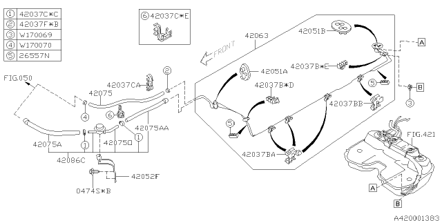 2005 Subaru Forester Fuel Piping Diagram 7