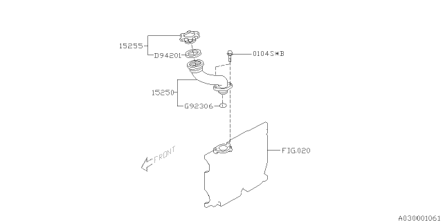 2006 Subaru Forester Oil Filler Duct Diagram 1