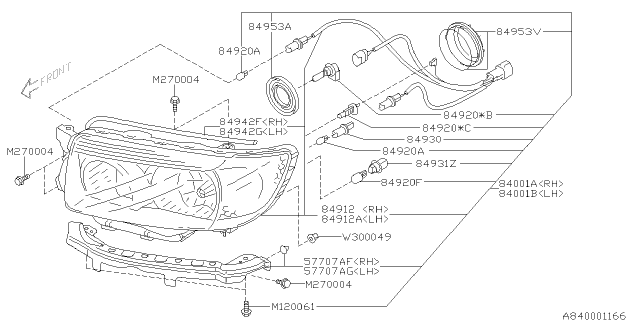 2005 Subaru Forester Head Lamp Diagram 2