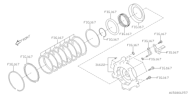 2013 Subaru Outback Automatic Transmission Assembly Diagram 3