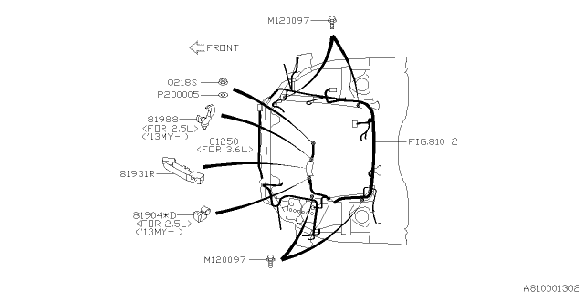 2010 Subaru Legacy Wiring Harness - Main Diagram 3