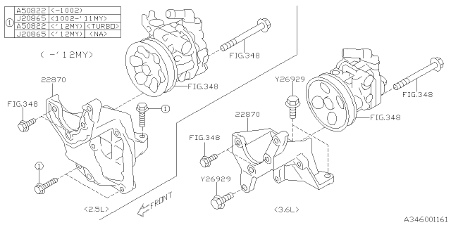 2013 Subaru Outback Power Steering System Diagram 1