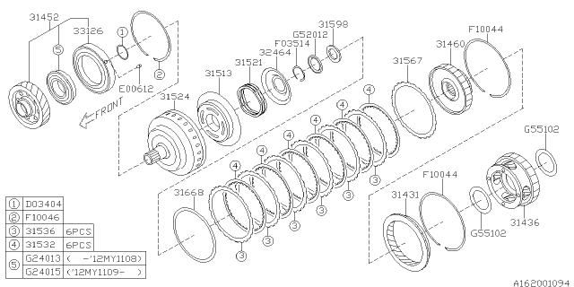 2012 Subaru Legacy Planetary Diagram 1