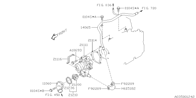 2013 Subaru Outback Water Pump Diagram 1