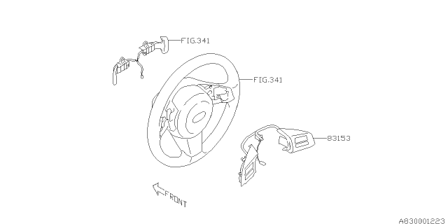 2010 Subaru Outback Switch - Instrument Panel Diagram 3