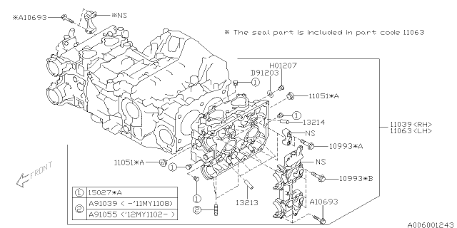 2010 Subaru Legacy Cylinder Head Diagram 3