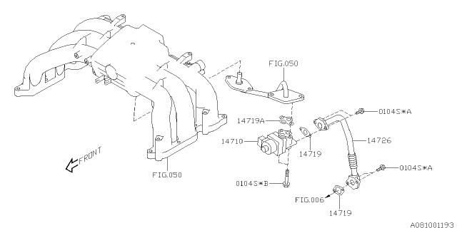 2010 Subaru Legacy Emission Control - EGR Diagram 2