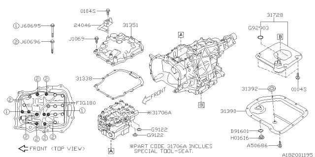 2014 Subaru Outback Control Valve Diagram 1