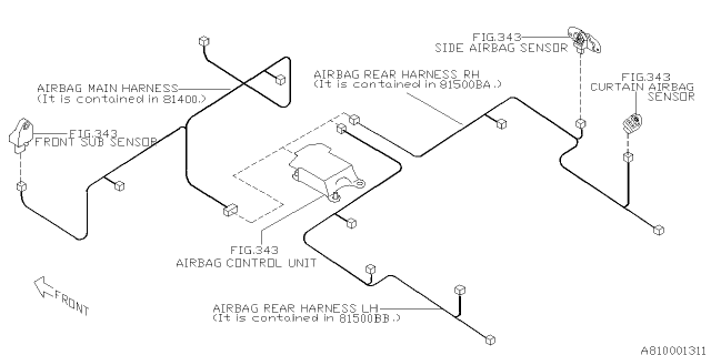 2011 Subaru Outback Wiring Harness - Main Diagram 1