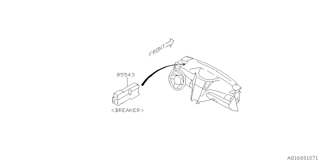 2011 Subaru Legacy Power Window Equipment Diagram