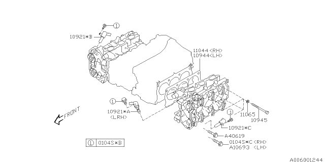 2013 Subaru Legacy Cylinder Head Diagram 5