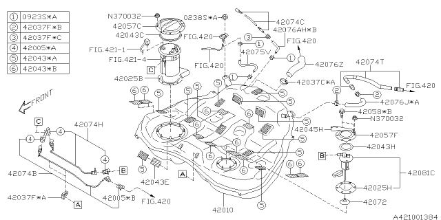 2012 Subaru Outback Fuel Tank Diagram 7